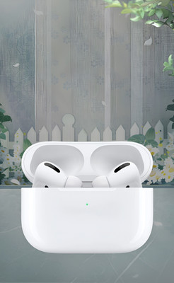 BeatFlow Air-pods Pro Pro 2 (2nd generation) BR16 MagSafe Case-(USB-C) Bluetooth(White, In the Ear)