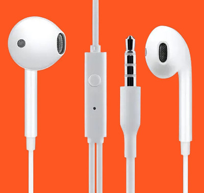 RSTEQ 3.5MM Deep Bass For O_PPO Reno-R07 Wired Gaming(White, In the Ear)