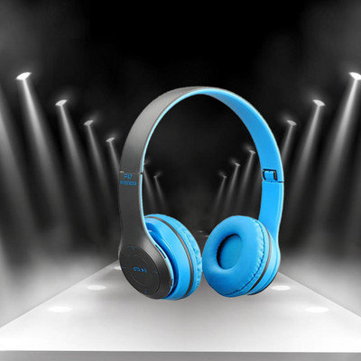 TABARET Bluetooth Wireless Over The Ear Headphone Bluetooth(Blue, On the Ear)