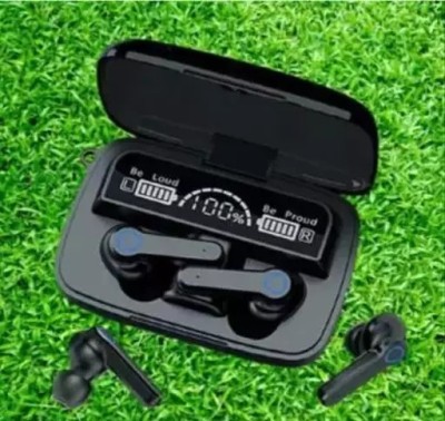 RB ROCKBUD WE_ M19 LED Display TWS Wireless Earbuds Bluetooth Headset Upto 48H Bluetooth Headset(Black, In the Ear)