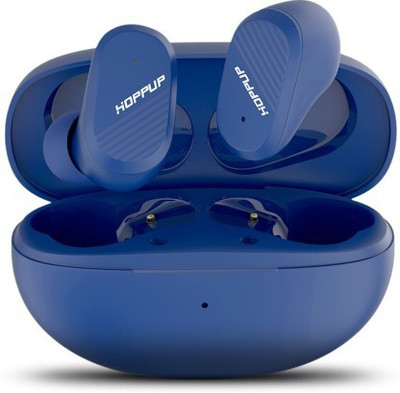 HOPPUP SNAP with Gaming Mode, Fast Charging, ENC, Immersive Sound & Massive Playtime Bluetooth(Blue, True Wireless)