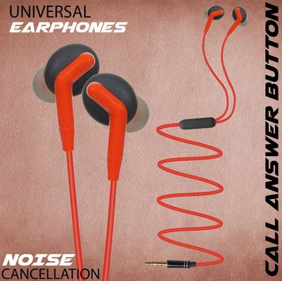 RARIBO High Sound Bass with Mic and 13.5mm Drivers Wired Headset