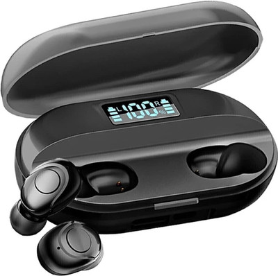 DigiClues T2 Earbuds Unbeatable 40H Playtime, ASAP Charge | V5.1 AI Calling Headphone Bluetooth(Black, True Wireless)