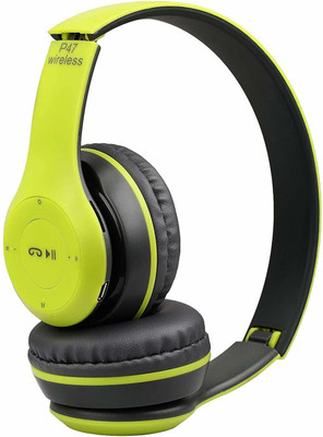 ZEPAD Wireless Bluetooth Portable Sports Headphones Bluetooth(Green, On the Ear)