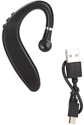 GLARIXA Latest S109 Ear Hook Wireless Single Ear with Mic Noise Cancelling Bluetooth(Black, In the Ear)