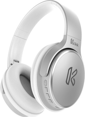 Klikk Rock On 101 with 30 Hours Playtime, AUX & SD Card Bluetooth(Silver, On the Ear)