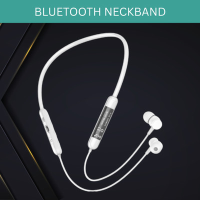 SACRO Bt Transparent (Neckband Bluetooth Earphones) with Deep Bass 35 Hrs PlaytimeQ217 Bluetooth(White, In the Ear)
