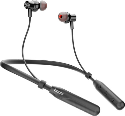 Boom Audio 131 With 50 Hours Play Time, Type-C Fast Charging, Dual Pairing, Bluetooth(Black, In the Ear)