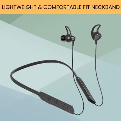 GUGGU BT Max (Wireless Bluetooth Neckband Earphones) with Incoming Call VibrationZY101 Bluetooth(Black, In the Ear)