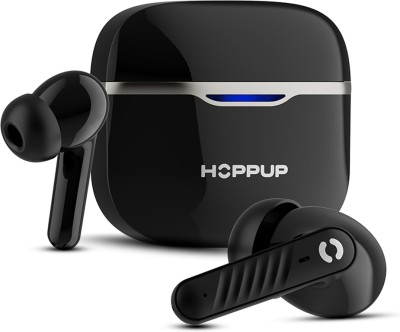 HOPPUP AirDoze Q505 Earbuds with Quad Mic ENC, 50H Playtime, Bluetooth v5.3 & Rage Mode Bluetooth Headset(Black, True Wireless)