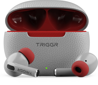 TRIGGR COSMOS with Textured Design, Dual Pairing, 50H Battery, 13mm Drivers, BT v5.3 Bluetooth(Shadow Red, True Wireless)