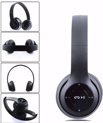 TWS Wireless Gaming Headset featuring Rich Bass and Over-Ear Design_CK Bluetooth & Wired(Black, On the Ear)