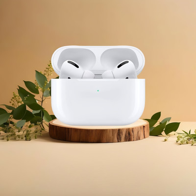 BeatFlow Air-pod Pro-2nd generation k25 with Adaptive Audio-(USB-C) Bluetooth(White, In the Ear)