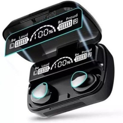 roxfire M10 TWS Bluetooth 5.1 In Ear Earphones 400mAh Charging Wireless Bluetooth(Black, True Wireless)