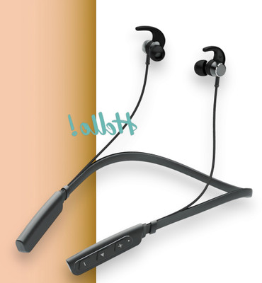 GPQ STORE Rokerz 235 Pro Wireless Bluetooth Neckband(0.1734 Bluetooth(Black, In the Ear)