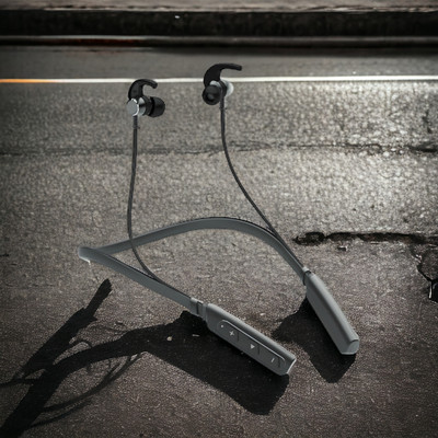 GPQ STORE Rokerz 235 Pro Wireless Bluetooth Neckband(0.745 Bluetooth(Black, In the Ear)