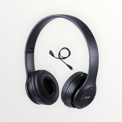 TWS Gaming Wireless Over-Ear Headset with Subwoofer-like Bass Sound_VX Bluetooth & Wired(Black, On the Ear)