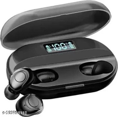 GUGGU T2_VP_08Earbuds 5.0 Wireless earphone CVC8.0 noise cancelling with power bank Bluetooth without Mic(Black, In the Ear)