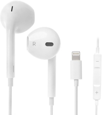 Muvit IPhone EarPods with Lightning Connector Wired Headset(White, In the Ear)