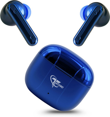 TECHIO Airdopes 300 Earbuds F19 with AI Multipoint Pairing, IPX4 Rating Bluetooth(Blue, True Wireless)