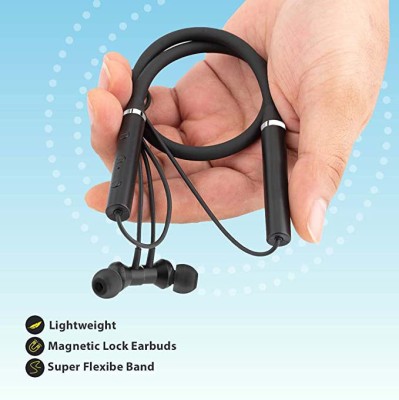 Bhanu Neckband blacktooth headphone wireless Bluetooth Headset(Black, In the Ear)