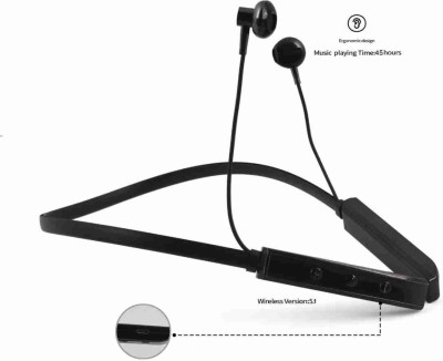 liluns 45 Hours playtime, Powerful Bass With HD Mic Wired Headset(Black, In the Ear)