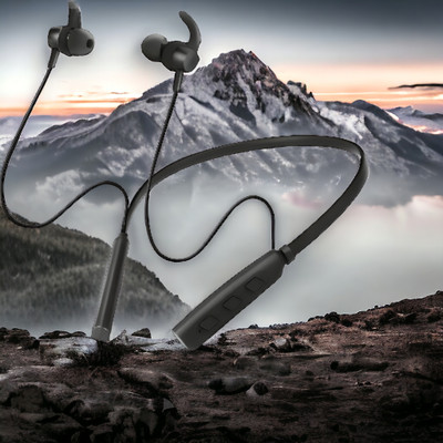 GPQ STORE Rokerz 235 Pro Wireless Bluetooth Neckband(0.4278 Bluetooth(Black, In the Ear)
