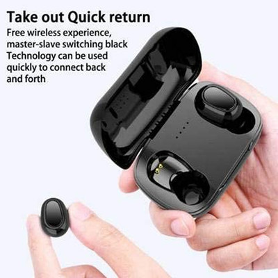 GUGGU TIV_546F_TWS M10 Wireless Earbuds Bluetooth Headset Bluetooth(Black, True Wireless)