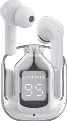 ModishOmbre Ultrapods Max Wireless TWS Earbuds Touch Control & 18Hrs Battery Life Bluetooth(White, True Wireless)