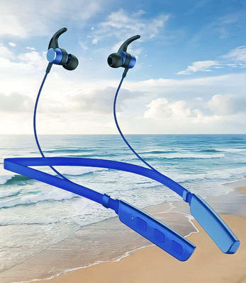 GPQ STORE Rokerz 235 Pro Wireless Bluetooth Neckband(B.0.352 Bluetooth(Blue, In the Ear)