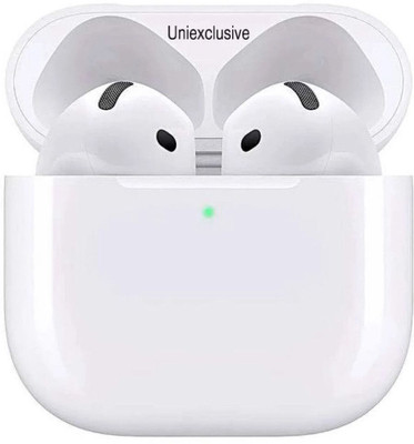 Luhar airrpords pro 4 spatial audio anc wireless chaging case Bluetooth(White, True Wireless)