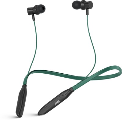 AMS NB36 Rcharge 16Hrs Playtime, ENC mic, Dual Device Pairing, Fast Charging, 5.0v Bluetooth Headset(Green, In the Ear)
