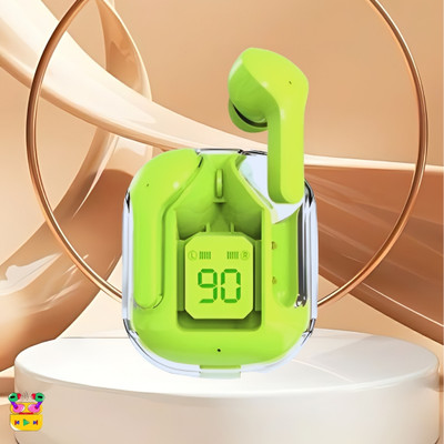 SACRO Ultrapods Max Blutooth Earbuds With Transparent Design Case & Led DisplayQ250 Bluetooth(Multicolor, True Wireless)