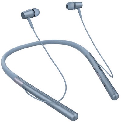 IZWI Audio ProBass Fcharge In Ear Bluetooth Neckband 48 Hours Playback IPX5 Bluetooth Headset(Grey, In the Ear)