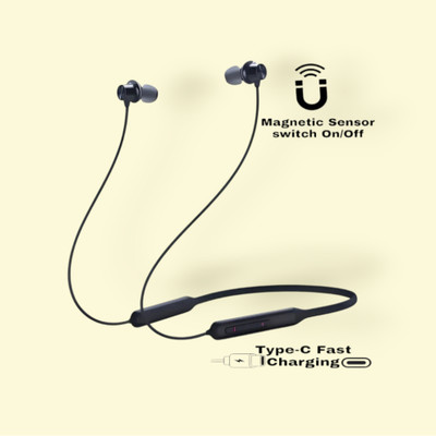 TWS 48 Hours Playtime Bluetooth Wireless Neckband Headphones Earphone_S2 Bluetooth & Wired(Black, In the Ear)