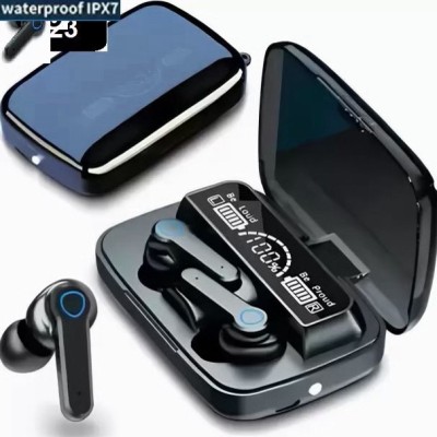 GPTRADE M19 LED Display TWS Wireless Earbuds Bluetooth Headset Upto 48H ASAP Charge A65 Bluetooth Headset(Black, True Wireless)