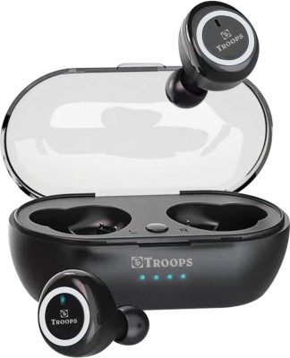 TP TROOPS PODS 2 Wireles TWS Earbuds with Bluetooth 5.0 Touch Control 22 hr Music Playtime Bluetooth Headset(Silver, True Wireless)