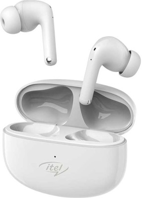 itel T31 Earbuds with 30Hr Playback,Quad Mic ENC for Clear & Noise-free Calls Bluetooth Headset(White, True Wireless)