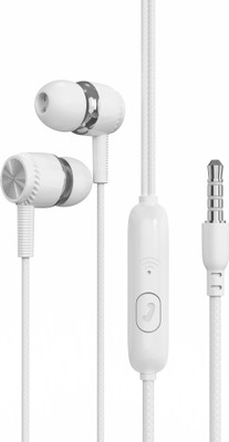 Zusix Vibesix VX-01 Wired Earphone Handsfree with Mic Wired(White, In the Ear)