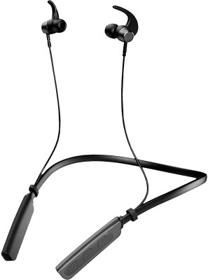 IZWI Fire 500v2 Neckband Pro-bass Wireless Bluetooth headphone Headset Bluetooth Headset(Black, In the Ear)