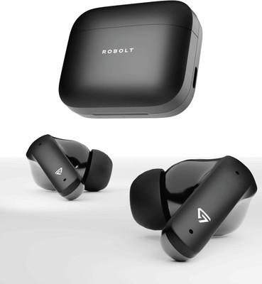 ROBOLT Buds Pro Plus with 48Hrs Playtime & ASAP Charge Bluetooth Headset Bluetooth(CARBON BLACK, True Wireless)