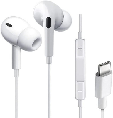 X88 Pro New wired type c earphones for music lovers With Woofer & iPhones Wired(White, In the Ear)