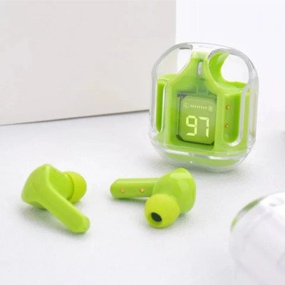 Ratanlal Traders TWS Wireless Bluetooth Earbuds with LED Display Charging Case & Touch Control Bluetooth(White, Green, Black, In the Ear)
