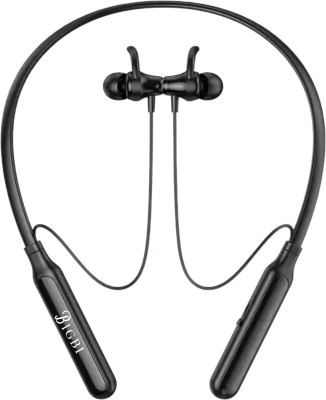 B IGBI FVIP- Neckband with 60Hrs Playtime, Noise Cancellation, 11.2mm Drivers Bluetooth Headset(Black, In the Ear)