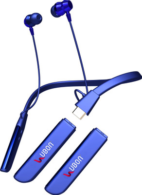 electricbass cl 35 bluetooth wireless neckband with 100 hours of playtime black colour Bluetooth(Blue, On the Ear)