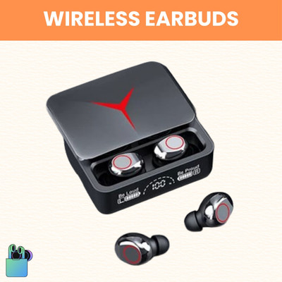 FRONY M90 Wireless Earbuds Slide Design With LED Display, HD Quality Sound & VoiceB62 Bluetooth(Black, True Wireless)