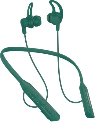 SIGNATIZE in Ear Bluetooth Neckband with ENC Mic, 50H Playtime,(10Mins=15Hrs Playtime) Bluetooth Headset(Green, In the Ear)