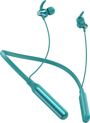 Ridamic 48* Hours Playtime Dual Pairing | Bluetooth Neckband Earphone Bluetooth Gaming(Green, In the Ear)