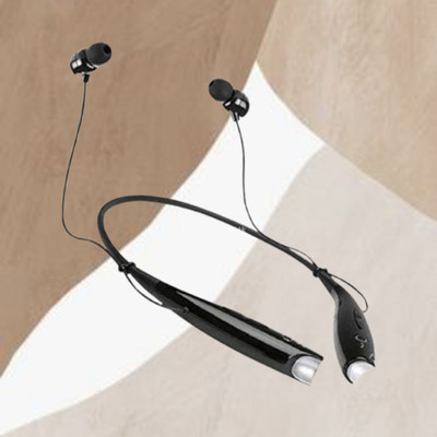 Clairbell HBS-730 Wireless Bluetooth Neckband Headset with Mic & 15 Hrs Music PlaytimeI485 Bluetooth(Black, In the Ear)