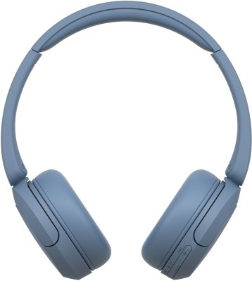 SONY WH-CH520 with 50 Hrs Playtime, DSEE Upscale, Multipoint Connection/Dual Pairing Bluetooth Headset(Blue, On the Ear)